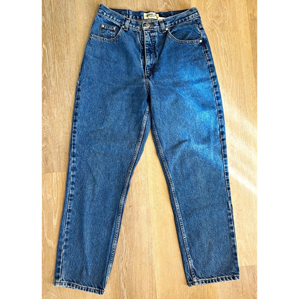 Vtg 80s 90s St. Johns Bay Relaxed Fit Tapered Leg Denim Jeans Size 12 Stone Wash